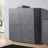 Skänk vardagsrum möbel modern design 120cm 2 dörrar 4 fack skiffer Vega Home Kampanj