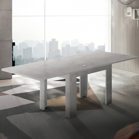 Modern design utdragbart hopfällbart matbord 90-180x90cm Jesi Raw