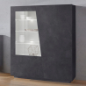 Vitrinskåp modern bokhylla vardagsrum salong skiffer design Vega Bias Kampanj