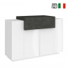 Skänk kök-vardagsrumsmöbel vit modern sideboard Coro Bata Slate Försäljning