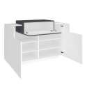 Skänk kök-vardagsrumsmöbel vit modern sideboard Coro Bata Slate Rea