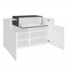 Skänk kök-vardagsrumsmöbel vit modern sideboard Coro Bata Slate Rea