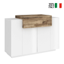 Modern köksskänk vit trä vardagsrumsmöbel Coro Bata Acero Försäljning