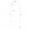 Garderob entré hall vardagsrum design 5 fack blank vit Arco Wardrobe Katalog