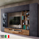 Väggmonterade TV-möbel TV-bänk vitrinskåp väggenhet kolumn skiffer Egypt Oban Erbjudande