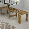 Utdragbart matbord trä 90x51-300cm konsolbord Pratika Wood Val