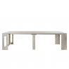 Utdragbart matbord 90x51-300cm grå entrékonsol Pratika Pilka Rea