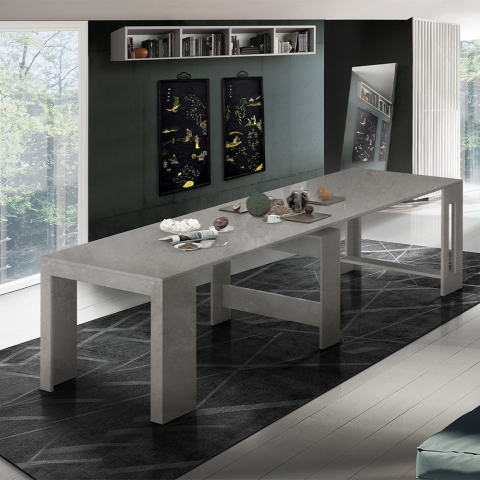 Utdragbart matbord 90-300x51cm modern designkonsol Pratika Bronx