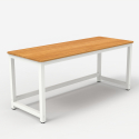 Rektangulärt Skrivbord för Kontor design metall vitt 160x70cm Bridgewhite 160 Modell