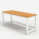 Rektangulärt Skrivbord för Kontor design metall vitt 160x70cm Bridgewhite 160 Pris