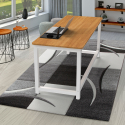 Rektangulärt Skrivbord för Kontor design metall vitt 160x70cm Bridgewhite 160 Val