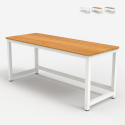 Rektangulärt Skrivbord för Kontor design metall vitt 160x70cm Bridgewhite 160 Bestånd
