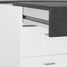 Skrivbord kontor 130x60cm platsbesparande skjutbar skiva Sliding L Ardesia Rabatter