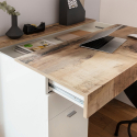 Platsbesparande skrivbord skjutbar skiva 100x60cm kontor Sliding M Acero Val