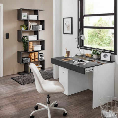 Skrivbord skjutbar skiva 100x60cm home office platsbesparande Sliding M Ardesia Kampanj