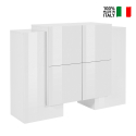 Skänk 6 dörrar modern design sideboard vardagsrum 130cm Pillon Vaux Försäljning