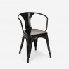 set bord 80x80cm 4 stolar industriell design Lix stil kök bar hustle black 