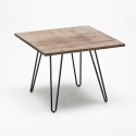 set industriell design bord 80x80cm 4 stolar stil kök bar reims Inköp