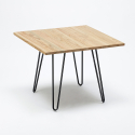 set industriell design bord 80x80cm 4 stolar stil kök bar reims light Inköp