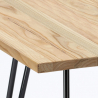 set industriell design bord 80x80cm 4 stolar stil kök bar reims light 