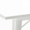 set 4 Lix stolar industriellt vitt bord stål 80x80cm century white Inköp