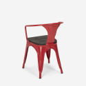 industriellt set svart bord 80x80cm 4 stolar century wood black 