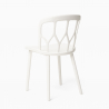 Set 2 stolar design polypropen kvadratiskt beige bord 70x70cm Saiku Modell