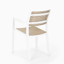 Set 2 stolar modern design runt svart bord 80cm Fisher Dark Bestånd
