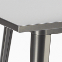 industriell barset metall högt bord 60x60cm 4 träpallar buch 