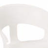 Set matbord 80x80cm trä metall 4 stolar design Reeve White 