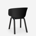 Set 4 stolar polypropen metall bord 80x80cm kvadratiskt Krust Light 