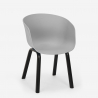 set kvadratisk matbord 80x80cm 4 stolar modern design krust 