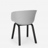 set kvadratisk matbord 80x80cm 4 stolar modern design krust 