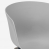 set kvadratisk matbord 80x80cm 4 stolar modern design krust 