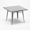 set kvadratisk matbord 80x80cm 4 stolar modern design krust 