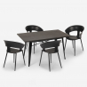 set matbord kök 120x60cm Lix 4 stolar modern design tecla Val