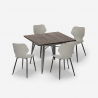 set bar kök kvadratiskt bord 80x80cm Lix 4 stolar modern design howe Val