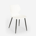 Set 4 stolar kvadratiskt bord 80x80cm trä metall design Sartis Dark Inköp