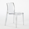 Set 6 transparenta stolar matbord 200x80cm industriell design Lewis Kostnad