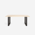 Set 6 genomskinliga stolar polykarbonat bord 180x80cm industriellt Jaipur L Inköp