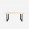 Set 6 genomskinliga stolar polykarbonat bord 180x80cm industriellt Jaipur L Inköp