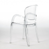 Set bord 200x80cm järnben 6 genomskinliga stolar design Jaipur XL Inköp