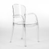 Set 8 transparenta stolar design matbord 220x80cm Jaipur XXL Kostnad