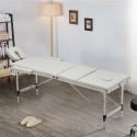 Massagebänk 3 Delar I Aluminium Hopfällbar Bärbar 210 cm Thai Försäljning
