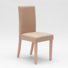 Vadderad stol med klädsel i henriksdal stil trä för restaurang Comfort Luxury Kostnad