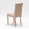 Vadderad stol med klädsel i henriksdal stil trä för restaurang Comfort Luxury Inköp