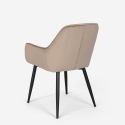 Set 4 stolar sammet design bord 160x80cm industriell stil Samsara M1 Modell