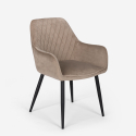 Set 6 stolar modern design sammet matbord 180x80cm Samsara L3 Val