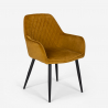 Set 6 sammet stolar bord 200x80cm industriell design Samsara XL2 Inköp