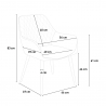 Set 6 sammet stolar bord 200x80cm industriell design Samsara XL2 